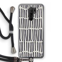 Moroccan stripes: Xiaomi Redmi 9 Transparant Hoesje met koord