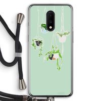 Hang In There: OnePlus 7 Transparant Hoesje met koord