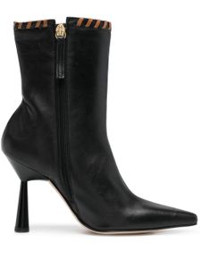 ALOHAS bottines Leo 120 mm en cuir - Noir