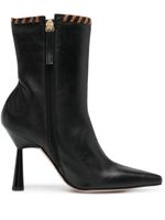 ALOHAS bottines Leo 120 mm en cuir - Noir - thumbnail