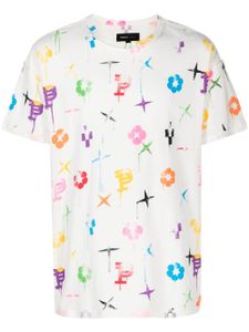 Purple Brand t-shirt à motif monogrammé - Blanc