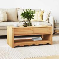 Salontafel Drammen Eiken 99 x 55 x 45 cm Massief grenenhout