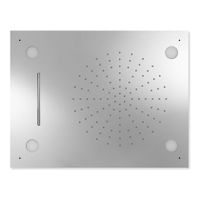 Hoofddouche Tres Exclusive | 50x65 cm | Met waterval | Rechthoek | Chroom