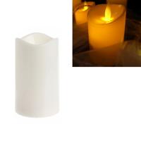 Cilindrische LED elektronische kaarslicht simulatie bruiloft kandelaar kaars grootte: 15x 7.5 cm