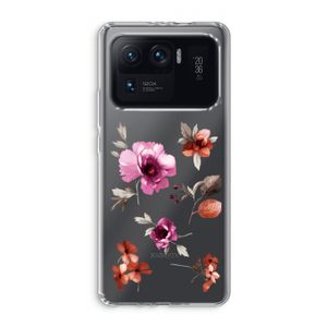 Geschilderde bloemen: Xiaomi Mi 11 Ultra Transparant Hoesje