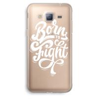 Born to Fight: Samsung Galaxy J3 (2016) Transparant Hoesje