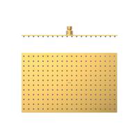Hoofddouche Tres Ducha | 40x25 cm | Rechthoek | 24K Goud Mat