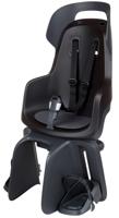 Kinderzitje achter Bobike Go Maxi RS met dragerbevestiging (CFS) en slaapstand - urban black