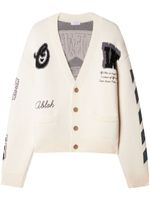 Off-White Moon Vars wool cardigan - Blanc