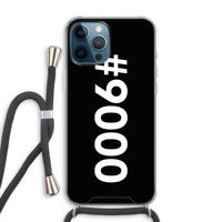 #9000: iPhone 12 Pro Max Transparant Hoesje met koord