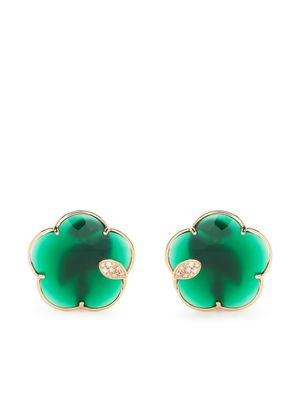 Pasquale Bruni boucles d'oreilles Ton Joli en or rose 18ct serties d'agate et pavées de diamants