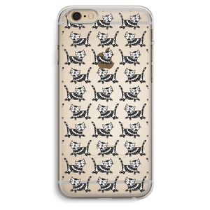 Zwarte poes: iPhone 6 Plus / 6S Plus Transparant Hoesje