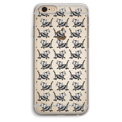 Zwarte poes: iPhone 6 Plus / 6S Plus Transparant Hoesje