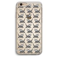 Zwarte poes: iPhone 6 Plus / 6S Plus Transparant Hoesje