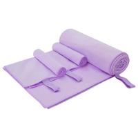Set van Sporthanddoeken 3 pcs Paars Polyester en Polyamide