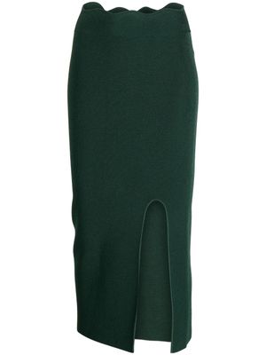 Galvan London jupe Delia crayon en maille - Vert