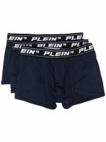 Philipp Plein lot de 3 boxers à bande logo - Bleu