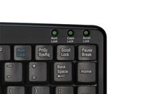 Adesso SlimTouch 410 toetsenbord USB QWERTY Amerikaans Engels Zwart - thumbnail