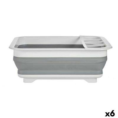 Inklapbaar Afdruiprek voor Keuken Kinvara 81606 81606 Wit Grijs Polypropyleen TPR 37,9 x 29,3 x 12 cm 38 x 5,4 x 29 cm 29,3 x 5,