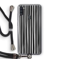 Stripes: Samsung Galaxy A11 Transparant Hoesje met koord