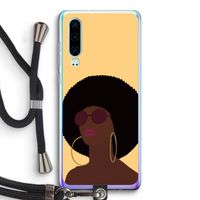 Golden hour: Huawei P30 Transparant Hoesje met koord