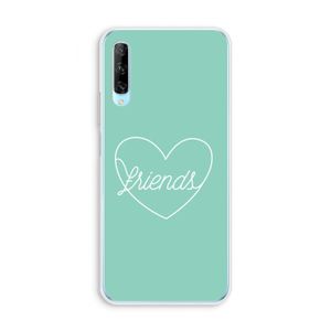 Friends heart pastel: Huawei P Smart Pro Transparant Hoesje