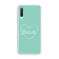 Friends heart pastel: Huawei P Smart Pro Transparant Hoesje Friends heart pastel: Huawei P Smart Pro Transparant Hoesje