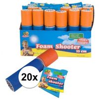 20x stuks waterpistolen van foam 15 cm