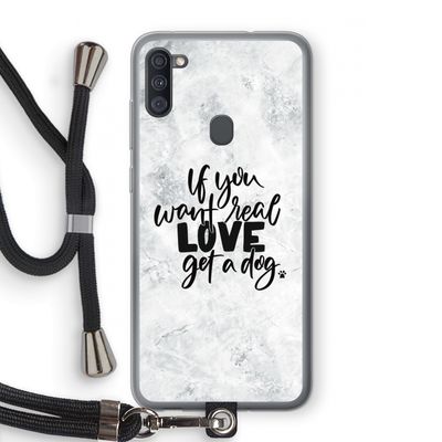 Partner in crime: Samsung Galaxy A11 Transparant Hoesje met koord
