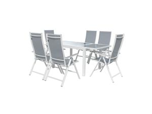 LIVARNO home Aluminium tuinset Houston 7-delig