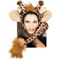 Giraffe verkleedaccessoires - volwassenen - carnaval kostuum set