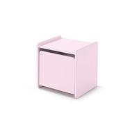 2e Halve Prijs Leen Bakker - Vipack Nachtkastje Kiddy - 1 Deur - Oud - MDF - Roze - 36x40x41 Cm