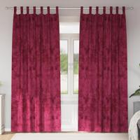 VidaXL Velvet gordijnen 2 pcs wijnrood 245 x 140 cm fluweel