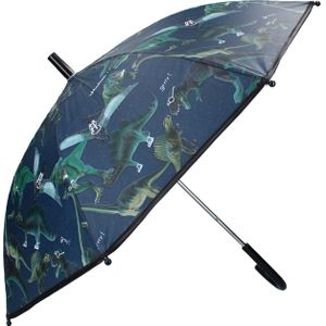 Blauwe dinosaurussen/dinos paraplu voor jongens/meisjes 63 cm