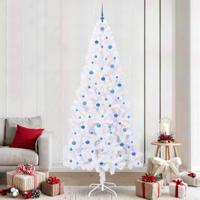 Kunstkerstboom met 300 LED Wit 240 cm PVC en staal