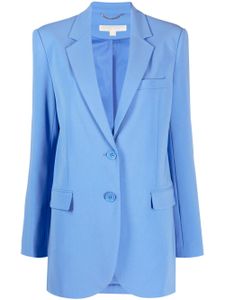 Michael Michael Kors blazer boutonné à revers crantés - Bleu