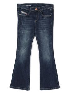 Diesel Kids D-Ebbey low-rise flared jeans - Bleu