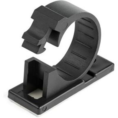 StarTech.com 100 Zelfklevende Kabelmanagement Clips, 17mm, Zwart, Netwerk/Ethernet/Bureau/Computer K