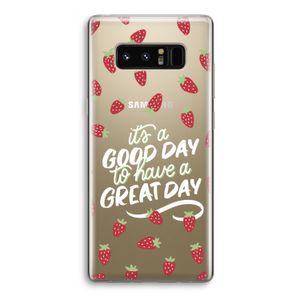Don't forget to have a great day: Samsung Galaxy Note 8 Transparant Hoesje