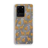 Alpacas: Samsung Galaxy S20 Ultra Transparant Hoesje