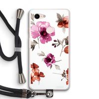 Geschilderde bloemen: Pixel 3 XL Transparant Hoesje met koord