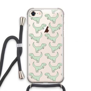 Dinos: iPhone 7 Transparant Hoesje met koord