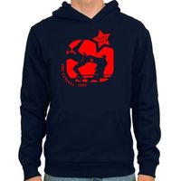 Spielraum - Cantona Fight Club Hoodie - Navy - thumbnail