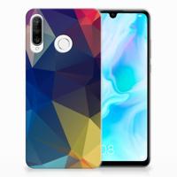 Huawei P30 Lite | TPU Hoesje | Polygon Dark
