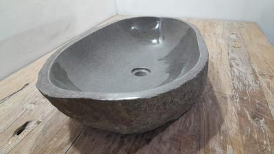 Waskom riviersteen RXXL2503723, 71x41x15 cm