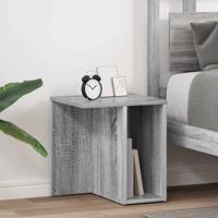 Bijzettafel 2 pcs Grijs Sonoma 37 x 32 x 40 cm Bewerkt hout