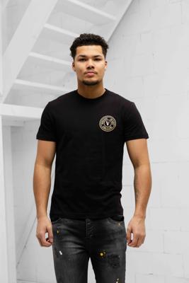 Versace Jeans Couture Small V-Emblem T-Shirt Heren Zwart - Maat L - Kleur: Zwart | Soccerfanshop