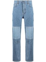 JW Anderson jean à effet patchwork - Bleu - thumbnail