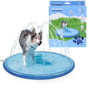 Coolpets splash zwembad sproeier blauw hondenspeelgoed