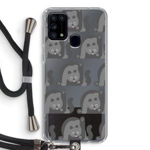 Cats: Samsung Galaxy M31 Transparant Hoesje met koord